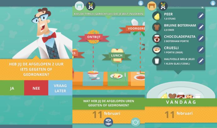 Food intake app consumer journey